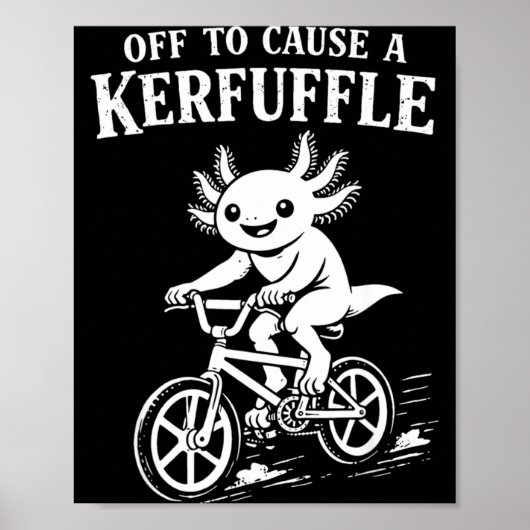 Cooler Axolotl-Meme-Wettbewerb wegen Aufruhr Poster (Vorne)