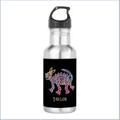 Cooler Aztec-Designhund Edelstahlflasche