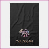 Cooler Aztec-Designhund Geschirrtuch