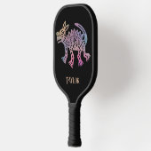 Cooler Aztec-Designhund Pickleball Schläger (Links)