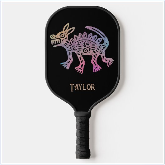 Cooler Aztec-Designhund Pickleball Schläger