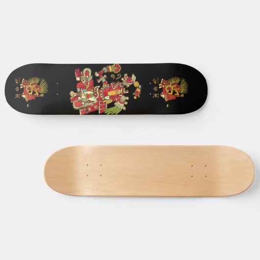 Cooler aztekischer Entwurf Skateboard (Horizontal)