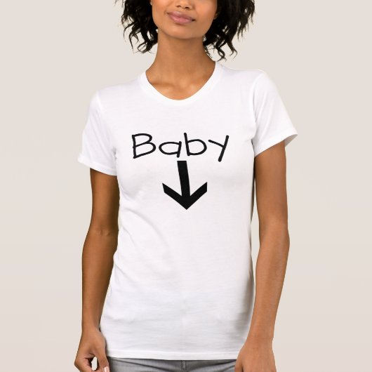 Cooler Baby-Pfeil-Mutterschafts-T - Shirt (Vorderseite)