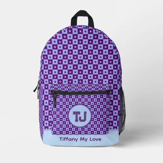 Cooler Bachelor-Wochenendname Gemusterter Backpack Bedruckter Rucksack (Vorderseite)