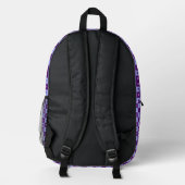 Cooler Bachelor-Wochenendname Gemusterter Backpack Bedruckter Rucksack (Rückseite)