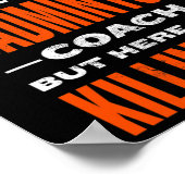 Cooler Badminton Coach Funny Badminton Player Spaß Poster (Ecke)