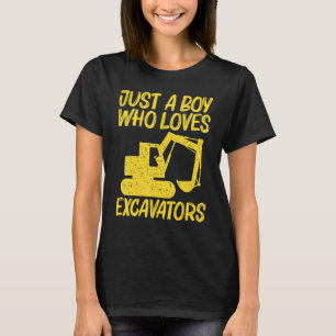 Cooler Bagger für Jungen Kinder Schwermaschinenope T-Shirt