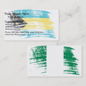 Cooler bahamischer Flaggenentwurf Visitenkarte (Vorne/Hinten)