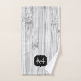 Cooler Bambusprint Monogram Badhandtuch Set