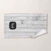 Cooler Bambusprint Monogram Badhandtuch Set (Handtuch)