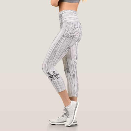 Cooler Bambusprint Monogram Capri Leggings (Links)