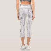 Cooler Bambusprint Monogram Capri Leggings (Rückseite)