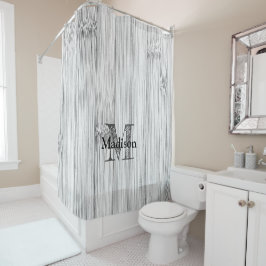 Cooler Bambusprint Monogram Duschvorhang