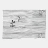 Cooler Bambusprint Monogram Geschirrtuch (Horizontal)