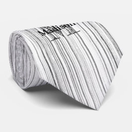 Cooler Bambusprint Monogram Krawatte