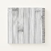 Cooler Bambusprint Monogram Notizblock (Rückseite)