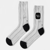 Cooler Bambusprint Monogram Socken (Linkes Detail)