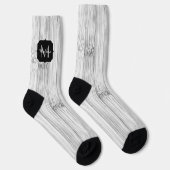 Cooler Bambusprint Monogram Socken (Rechts)
