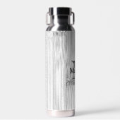 Cooler Bambusprint Monogram Trinkflasche (Vorne)