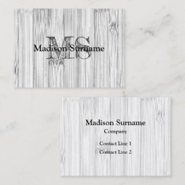 Cooler Bambusprint Monogram Visitenkarte