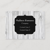 Cooler Bambusprint Monogram Visitenkarte (Rückseite)