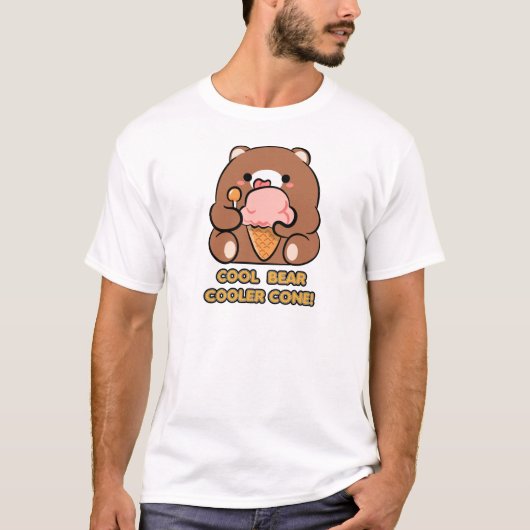 Cooler Bär cooler Kegel T-Shirt (Vorderseite)