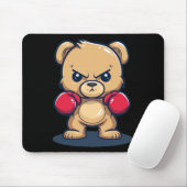 Cooler Bär mit diesem Boxhandschuh Kostüm Mousepad (Mit Mouse)