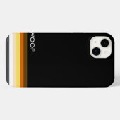 Cooler Bär Pride Flag woof iPhone Hülle (Rückseite (Horizontal))