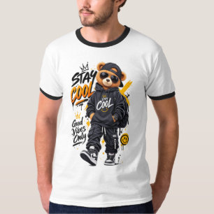 Cooler Bär Streetwear T-Shirt