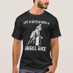 Cooler Barrel Racing für Frauen Männer Rodeo Pferd T-Shirt