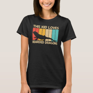 Cooler Bartdrache für Kinder Reptilienechse T-Shirt