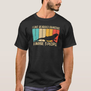 Cooler Bartdrache für Männer Frauen Reptilienechse T-Shirt
