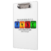 Cooler Baseball Klemmbrett (Links)