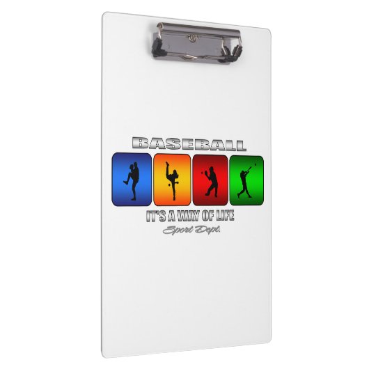 Cooler Baseball Klemmbrett (Rechts)