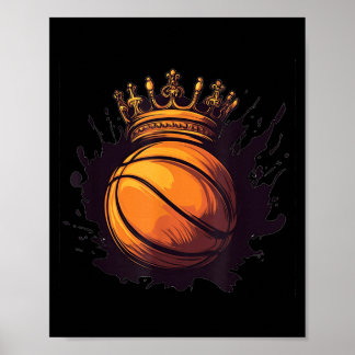 Cooler Baseball Mit Krone Poster