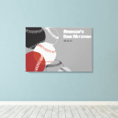 COOLER BASEBALL Sign-In Leinwand Board (Insitu (Holzboden))