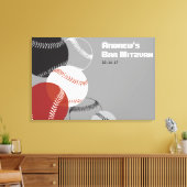 COOLER BASEBALL Sign-In Leinwand Board (Insitu (Wohnzimmer))