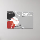 COOLER BASEBALL Sign-In Leinwand Board (Vorderseite)