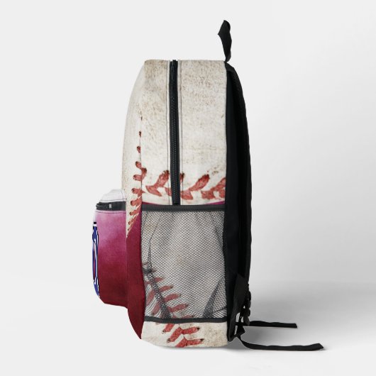 Cooler Baseball-Spieler an Schuljunge Nummer Bedruckter Rucksack (Rechts)