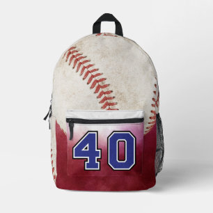 Cooler Baseball-Spieler an Schuljunge Nummer Bedruckter Rucksack