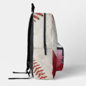 Cooler Baseball-Spieler an Schuljunge Nummer Bedruckter Rucksack (Links)