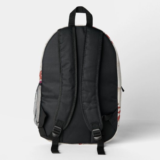 Cooler Baseball-Spieler an Schuljunge Nummer Bedruckter Rucksack (Rückseite)
