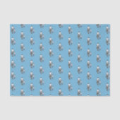 Cooler Baseball-Vater Son Seidenpapier (Vorderseite)