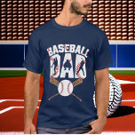 cooler Baseball-Vater T-Shirt<br><div class="desc">cooler Baseball-Sport Vater Wort Kunst T - Shirts</div>