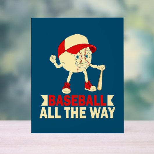 Cooler Baseballsport Acrylschild (Neutral)