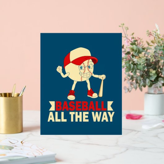 Cooler Baseballsport Acrylschild (Hochzeit)