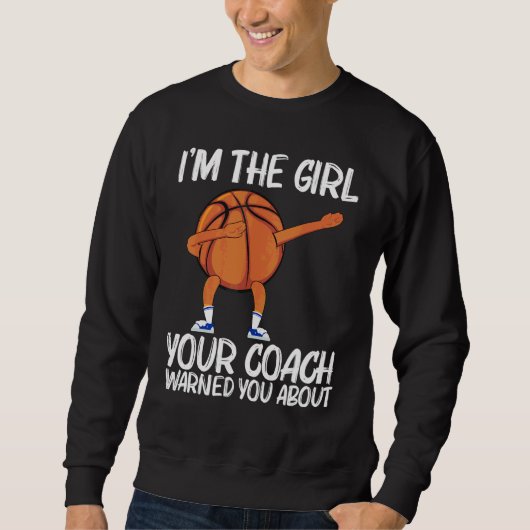 Cooler Basketball Für Mädchen Kinder Dabbing Ball  Sweatshirt (Vorderseite)