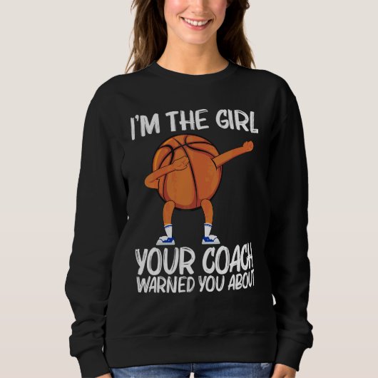 Cooler Basketball Für Mädchen Kinder Dabbing Ball  Sweatshirt (Vorderseite)