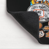 Cooler Basketball Graffiti-Stil Illustration Graph Mousepad (Ecke)