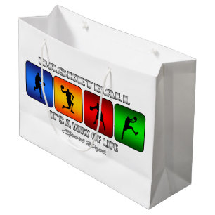 Cooler Basketball ist es eine Lebensart Große Geschenktüte